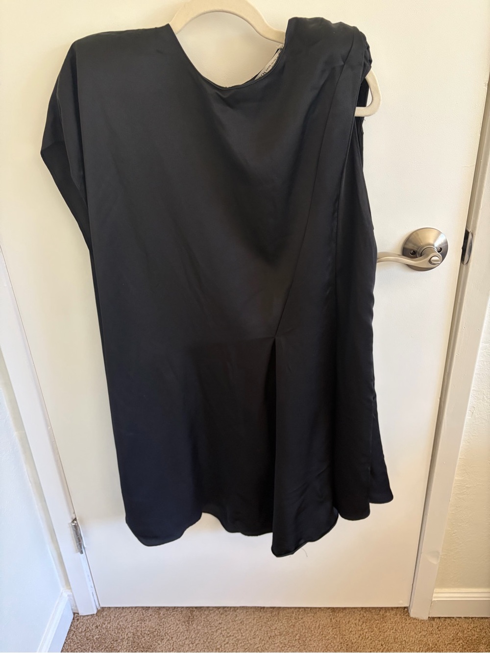 Zara Black Sleeveless Tunic Dress